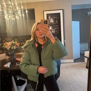 Moussy Green Puffer Jacket